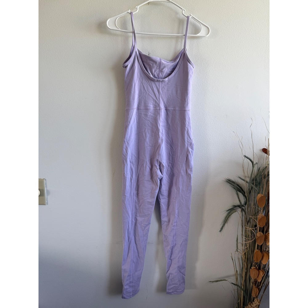 Wilfred Free Aritzia Divinity Jumpsuit Lilac Purple Spaghetti Strap Unitard S